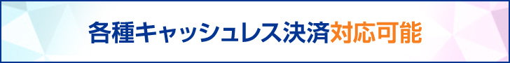 各種キャッシュレス決済対応可能